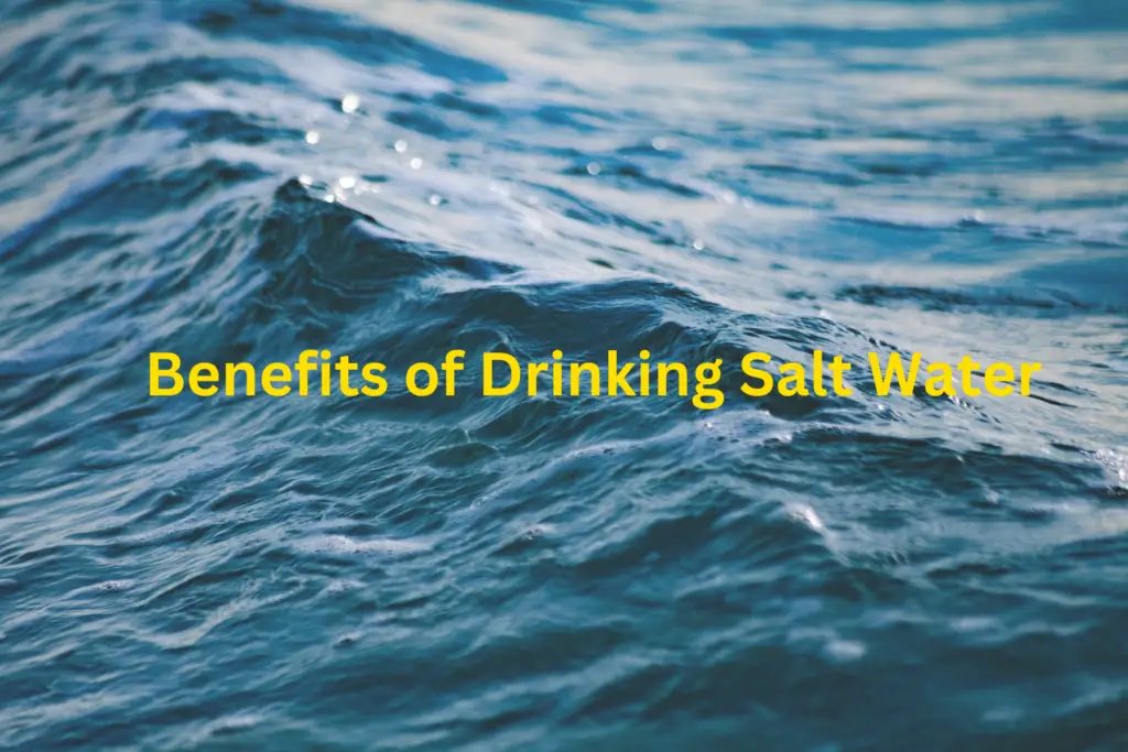 what are the benefits of drinking salt water